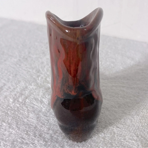 Vintage Brown Red Pottery Mini Boot Calgary Alta - Picture 3 of 11